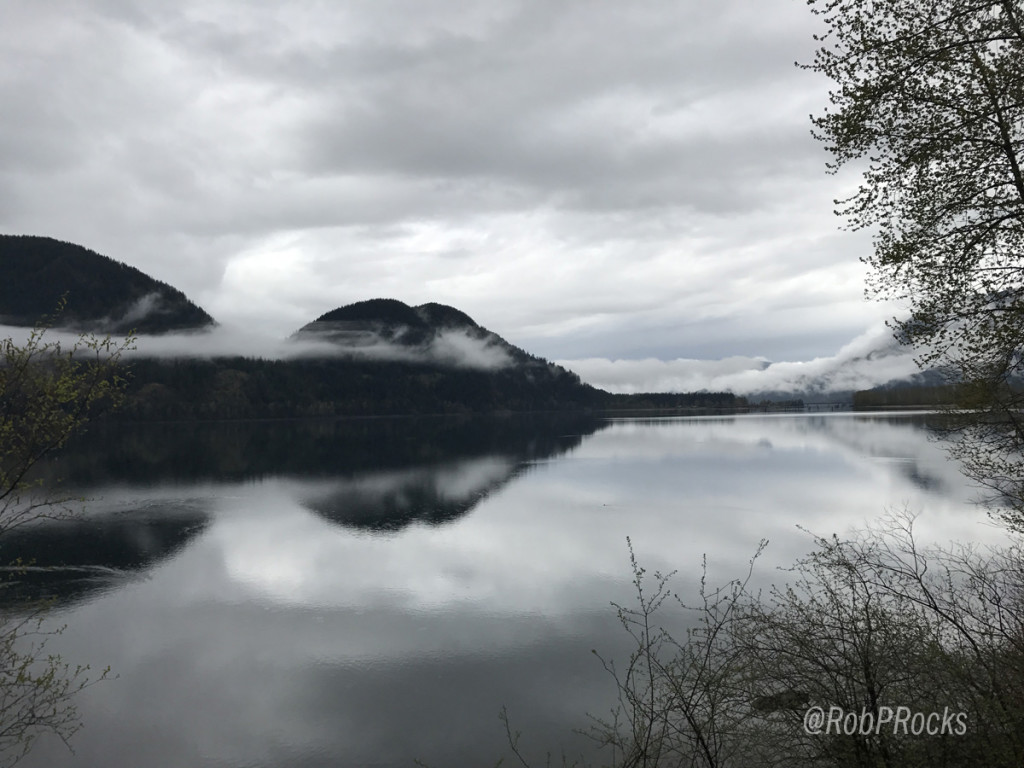 Coastal mountains outside of Vancouver, along the Fraser river.