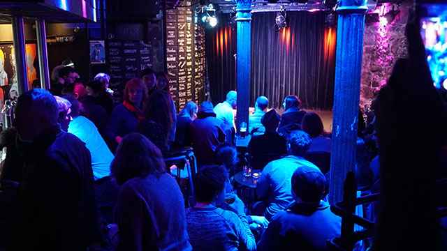 The cave at the Bleu Lézard in Lausanne, Switzerland, pre-show